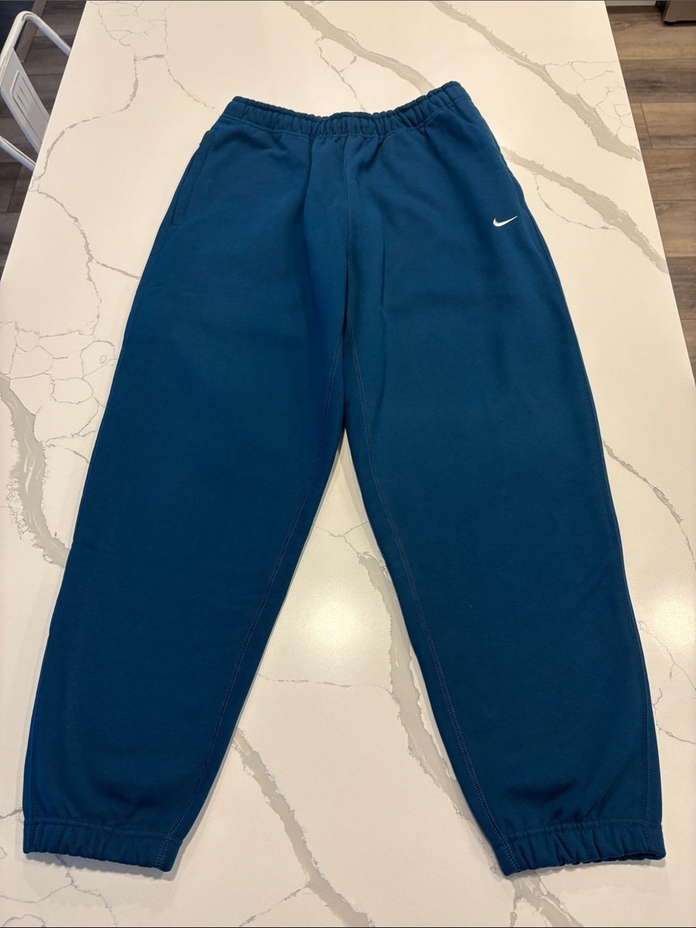 Nike Men’s Solo Swoosh Fleece Heavyweight Joggers ~ M ~ Valerian Blue